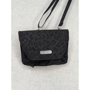 Baggallini Everywhere Petite Crossbody Bag Black Leopard Print PET-777 B3757 NWT